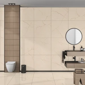 AMORA CREMA Carving Finish Porcelain Floor Tile | 600×600 mm