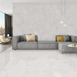 CRACKLE SILVER Carving Finish Porcelain Floor Tile | 600×600 mm