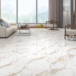 CRISTALLO GOLD Polished Porcelain Floor Tile | 600×600 mm