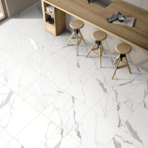 VENATINO GREY Polished Porcelain Floor Tile | 600×600 mm